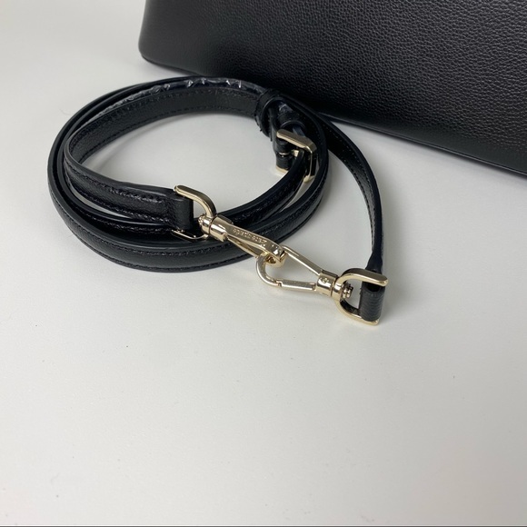 Kate Spade Handbag Patterson Drive Medium Dome Leather Satchel Bag in Black - Picture 2 of 11